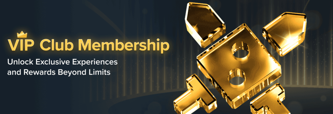 A banner marketing the Duelbits VIP Club and its membership perks