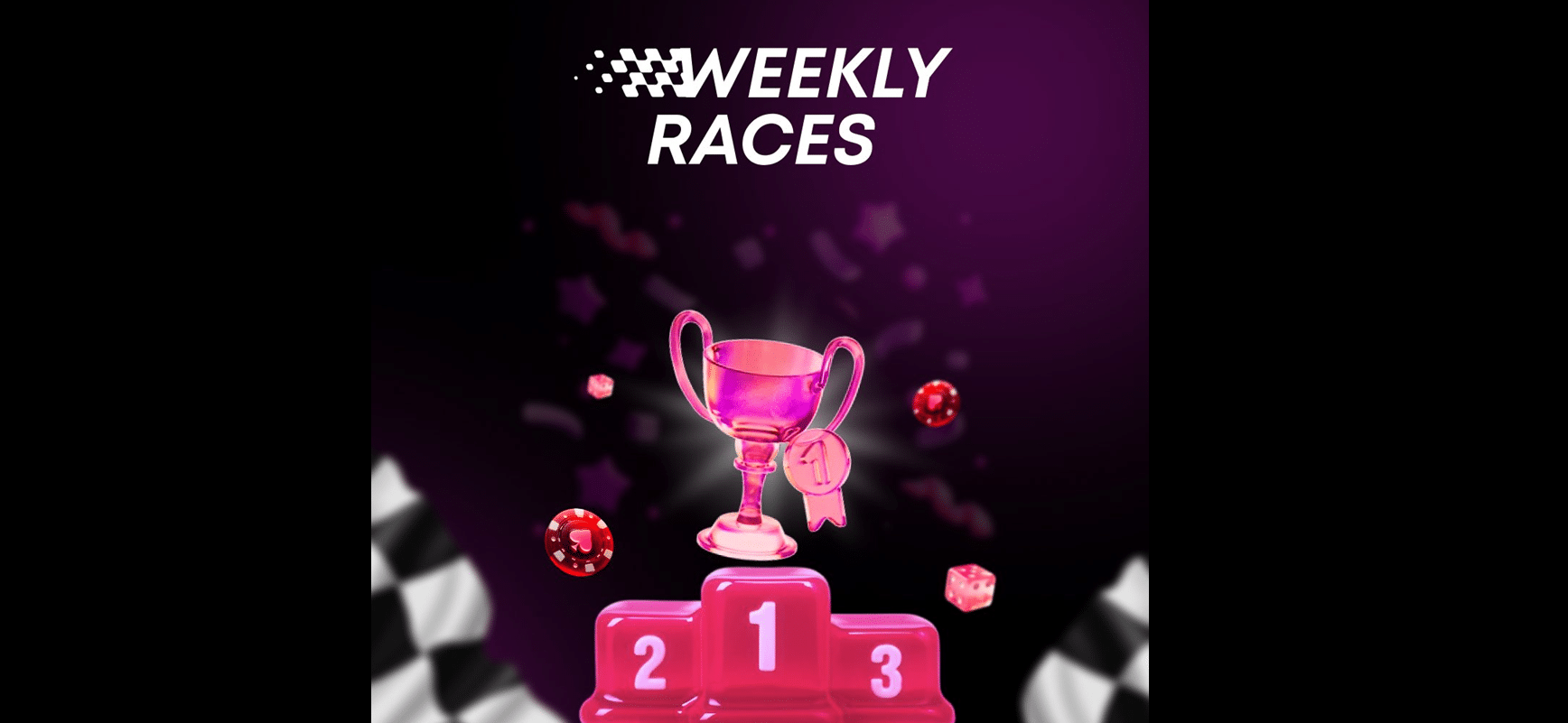 The RakeBit weekly races advertised