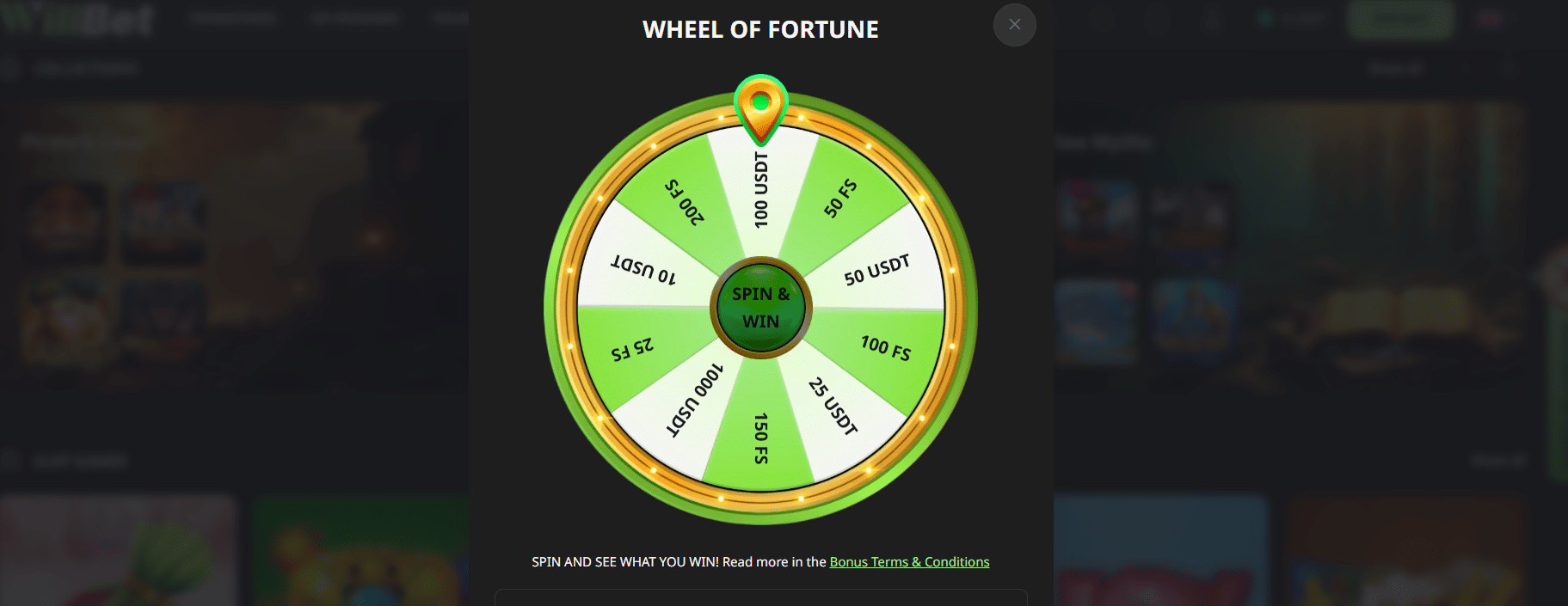 The unique weekly Wheel of Fortune promo at WillBet